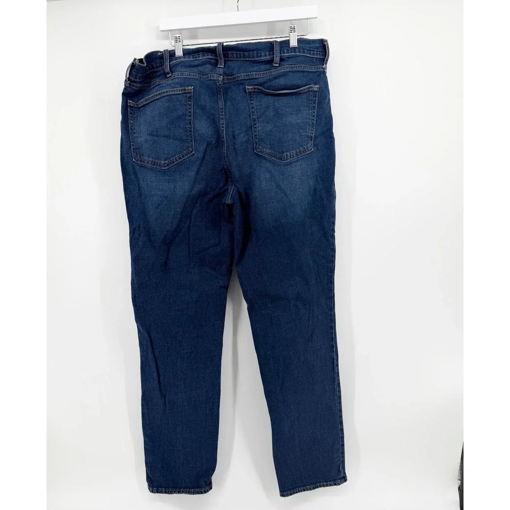 Old Navy Mens Athletic Fit Jeans 38x32 Dark Blue Denim Stretch